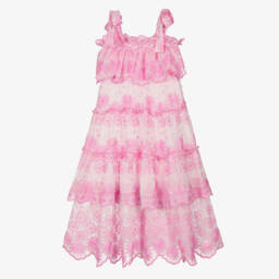 Marlo Kids-Girls Floral Organza Maxi Gown | Childrensalon Outlet