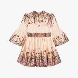 Marlo Kids-Платье из хлопка с розовыми цветами для девочек | Childrensalon Outlet