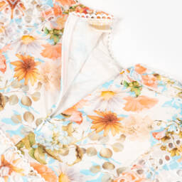 Marlo Kids-Girls Vibrant Floral Cotton Frock | Childrensalon Outlet