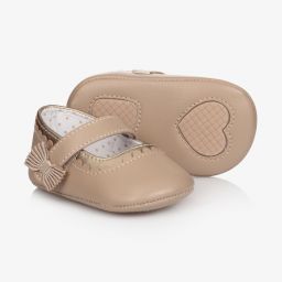 Mayoral Newborn-Baby Beige Pre-Walker Shoes | Childrensalon Outlet