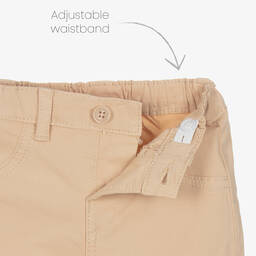 Mayoral-Бежевые хлопковые брюки для малышей | Childrensalon Outlet