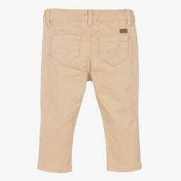 Mayoral-Бежевые хлопковые брюки для малышей | Childrensalon Outlet