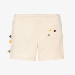 Mayoral-Бежевые хлопковые шорты с динозавром | Childrensalon Outlet