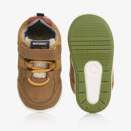 مايورال-ترينرز جلد شامواه لون بيج لمرحلة بدء المشي | Childrensalon Outlet