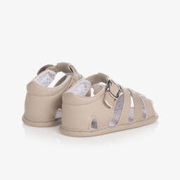 مايورال-صندل جلد صناعي لون بيج لمرحلة قبل المشي | Childrensalon Outlet