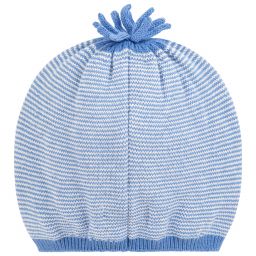 Mayoral Newborn-قبعة قطن محبوك لون أزرق للمواليد | Childrensalon Outlet