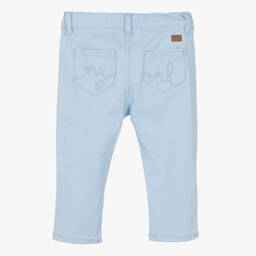 Mayoral-Голубые хлопковые брюки для малышей | Childrensalon Outlet
