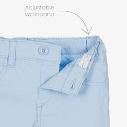 Mayoral-Голубые хлопковые брюки для малышей | Childrensalon Outlet