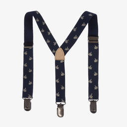 Mayoral-Синие подтяжки с пальмами | Childrensalon Outlet