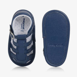 مايورال-صندل جلد صناعي لون كحلي لمرحلة قبل المشي للمواليد | Childrensalon Outlet