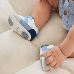 Mayoral Newborn-Baby Boys Blue Pre-Walker Trainers | Childrensalon Outlet