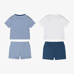 Mayoral Для новорожденных-Baby Boys Blue Shorts Sets (2 Pack) | Childrensalon Outlet