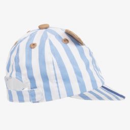 Mayoral Для новорожденных-Бейсболка в голубую полоску для малышей Медвежонок | Childrensalon Outlet