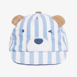 Mayoral Для новорожденных-Бейсболка в голубую полоску для малышей Медвежонок | Childrensalon Outlet