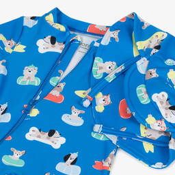 Mayoral Для новорожденных-Baby Boys Blue Sunsuit Set (UPF40+) | Childrensalon Outlet