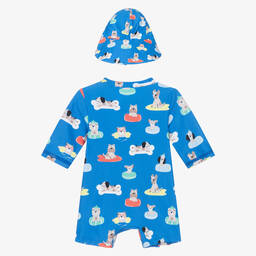 Mayoral Для новорожденных-Baby Boys Blue Sunsuit Set (UPF40+) | Childrensalon Outlet