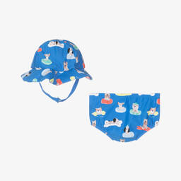 Mayoral Newborn-Baby Boys Blue Swim Pants Set (UPF40+) | Childrensalon Outlet