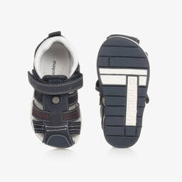 Mayoral-Baby Boys Blue Velcro Sandals | Childrensalon Outlet