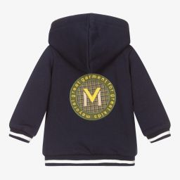 Mayoral-Baby Boys Blue Zip-up Hoodie | Childrensalon Outlet