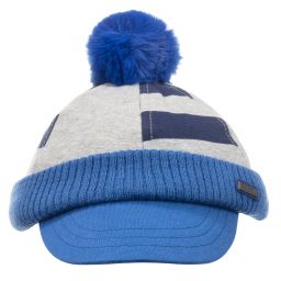 Mayoral Newborn-Baby Boys Grey & Blue Cap | Childrensalon Outlet