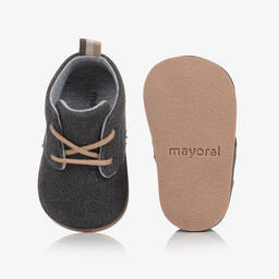 مايورال-بوت جلد شامواه صناعي لون رمادي لمرحلة قبل المشي | Childrensalon Outlet
