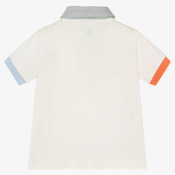 Mayoral-Baby Boys Ivory Campervan Polo Shirt | Childrensalon Outlet