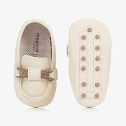 Mayoral-Baby Boys Ivory Pre-Walker Moccasins | Childrensalon Outlet