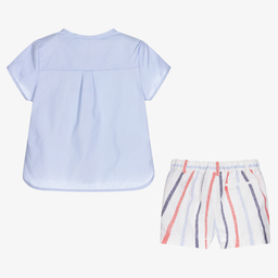 Mayoral Newborn-Baby Boys Linen Shorts Set | Childrensalon Outlet