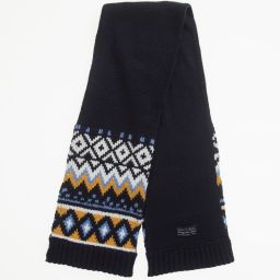 Mayoral-Baby Boys Navy Blue Hat Set | Childrensalon Outlet