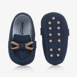 Mayoral-Baby Boys Navy Blue Pre-Walker Moccasins | Childrensalon Outlet