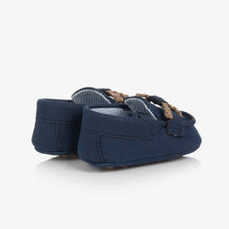 Mayoral-Baby Boys Navy Blue Pre-Walker Moccasins | Childrensalon Outlet