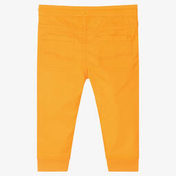 مايورال-بنطلون أطفال ولادي قطن مستدام تويل لون برتقالي | Childrensalon Outlet