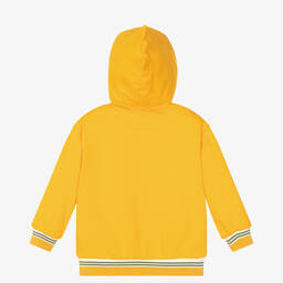 Mayoral-توب هودي بسحَّاب قطن جيرسي لون برتقالي | Childrensalon Outlet