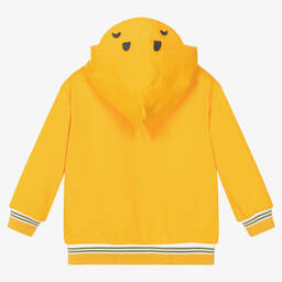 Mayoral-توب هودي بسحَّاب قطن جيرسي لون برتقالي | Childrensalon Outlet