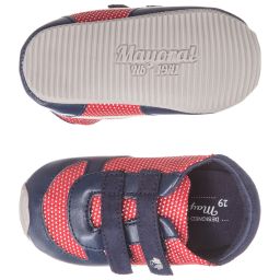 Mayoral Для новорожденных-Baby Boys Red & Blue Trainers | Childrensalon Outlet