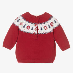 Mayoral Newborn-Baby Boys Red Cotton Sweater | Childrensalon Outlet
