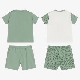 مايورال Newborn-طقم شورت قطن جيرسي مستدام لون كحلي وعاجي للمواليد (عدد 2) | Childrensalon Outlet