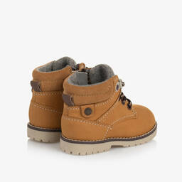 Mayoral-Baby Boys Tan Brown Leather Boots | Childrensalon Outlet