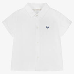 مايورال-قميص قطن لون أبيض للمواليد | Childrensalon Outlet