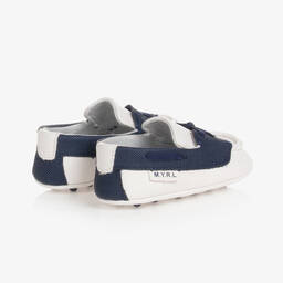 Mayoral-Baby Boys White Pre-Walker Moccasins | Childrensalon Outlet