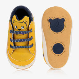 مايورال Newborn-حذاء جلد صناعي لون أصفر لمرحلة قبل المشي | Childrensalon Outlet