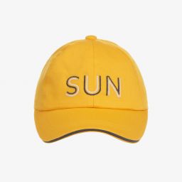 Mayoral-Baby Boys Yellow Sun Cap | Childrensalon Outlet