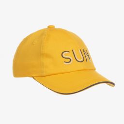 Mayoral-Baby Boys Yellow Sun Cap | Childrensalon Outlet