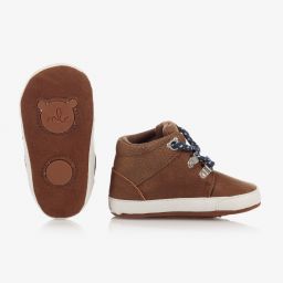 Mayoral Для новорожденных-Коричневые пинетки для малышей | Childrensalon Outlet