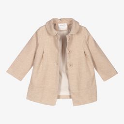 مايورال Newborn-معطف مزيج فيسكوز لون بيج للمولودات | Childrensalon Outlet