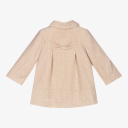 مايورال Newborn-معطف مزيج فيسكوز لون بيج للمولودات | Childrensalon Outlet