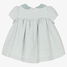 Mayoral-Голубое хлопковое платье | Childrensalon Outlet