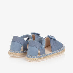 مايورال-صندل اسبادريل أطفال بناتي كانفاس لون أزرق | Childrensalon Outlet