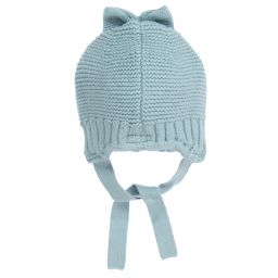 مايورال-طقم قبعة 3 قطع مزيج فيسكوز محبوك لون أزرق للمولودات | Childrensalon Outlet