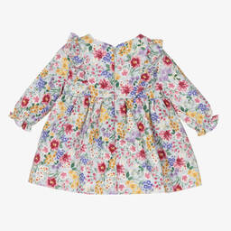 Mayoral Newborn-Baby Girls Blue Smocked Dress | Childrensalon Outlet